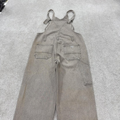 Vintage GUESS dungarees 00s denim overalls faded brown