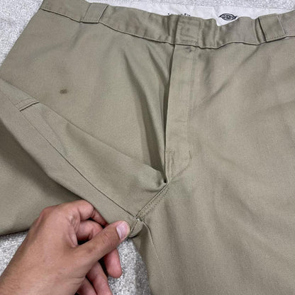 Dickies baggy chino shorts carpenter khaki Surfer style skate shorts long loose leg festival