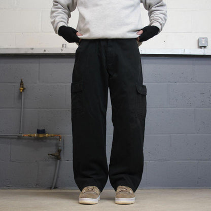 00s black Wrangler cargo pants W36L29 loose Y2K cargo skate pants