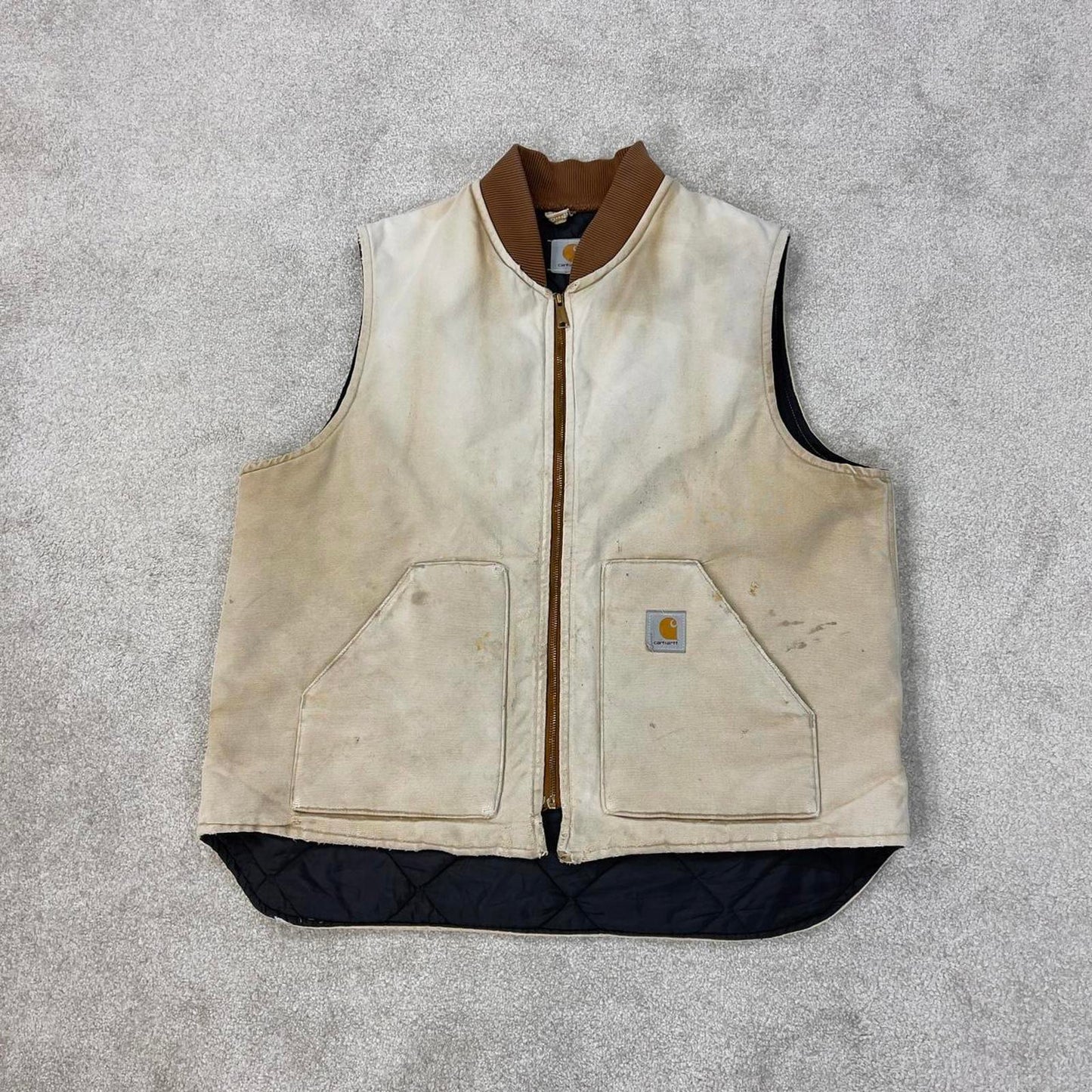 Tan vintage Carhartt Gilet XXL