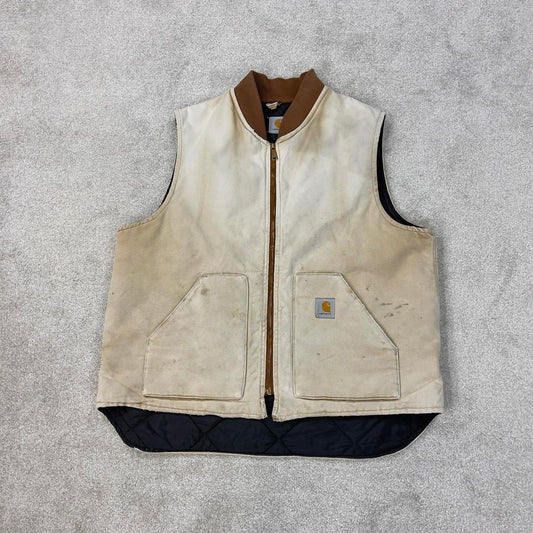 Tan vintage Carhartt Gilet XXL