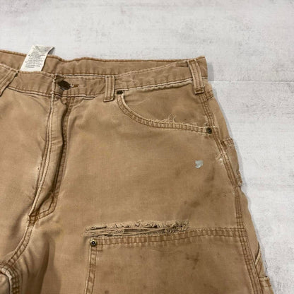 Carhartt double knee carpenter trousers W38L30 loose tan skater pants