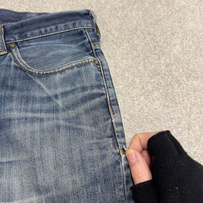 Vintage Carhartt jeans blue denim W34L29 90s skater style straight leg 5 pocket jeans workwear