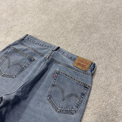 Levi’s baggy jeans Y2K W36L34 blue Levi’s 550 relaxed fit surf style pants red tab logo