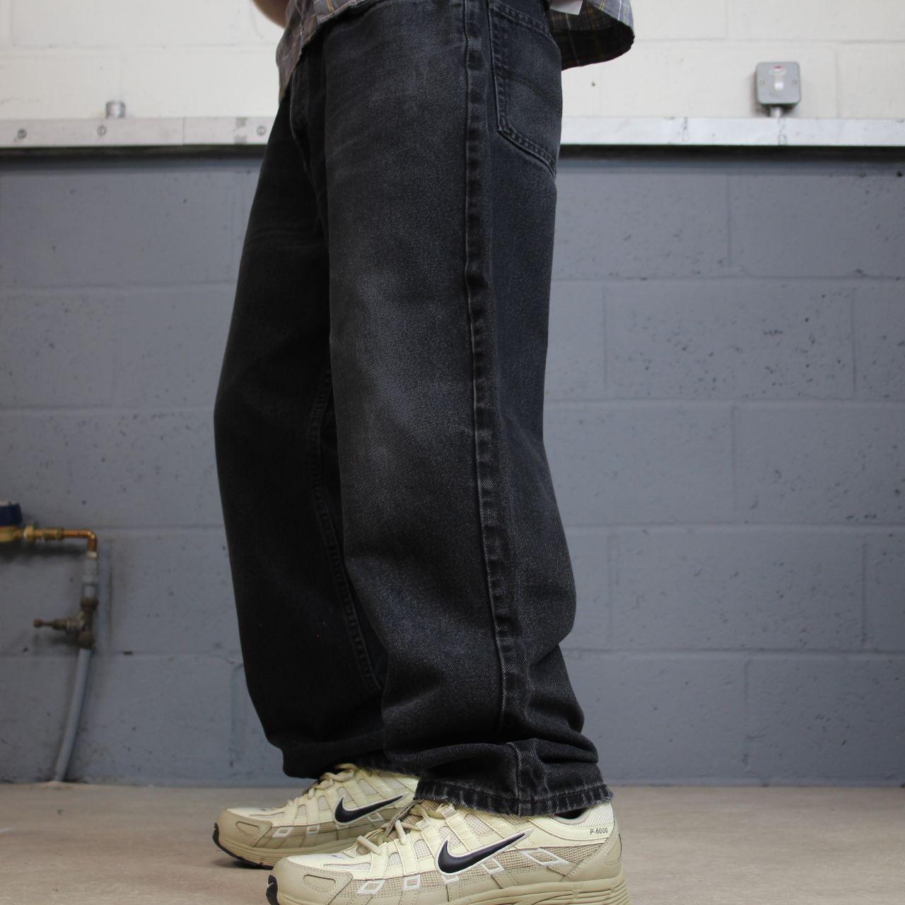 Levi’s 550 jeans y2k black denim Levi’s loose straight leg red tab logo pants