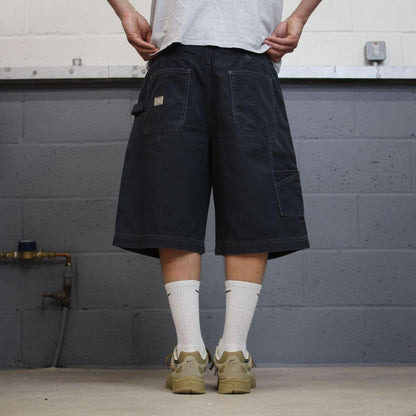 Baggy carpenter shorts long y2k navy Old Navy canvasy skater style jorts