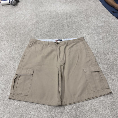 Chaps Baggy cargo shorts y2k beige Loose floaty chino utility summer festival hiking shorts