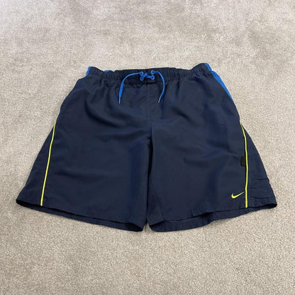 Nike swim shorts y2k beach shorts red Mesh lined comfy loose floaty summer holiday