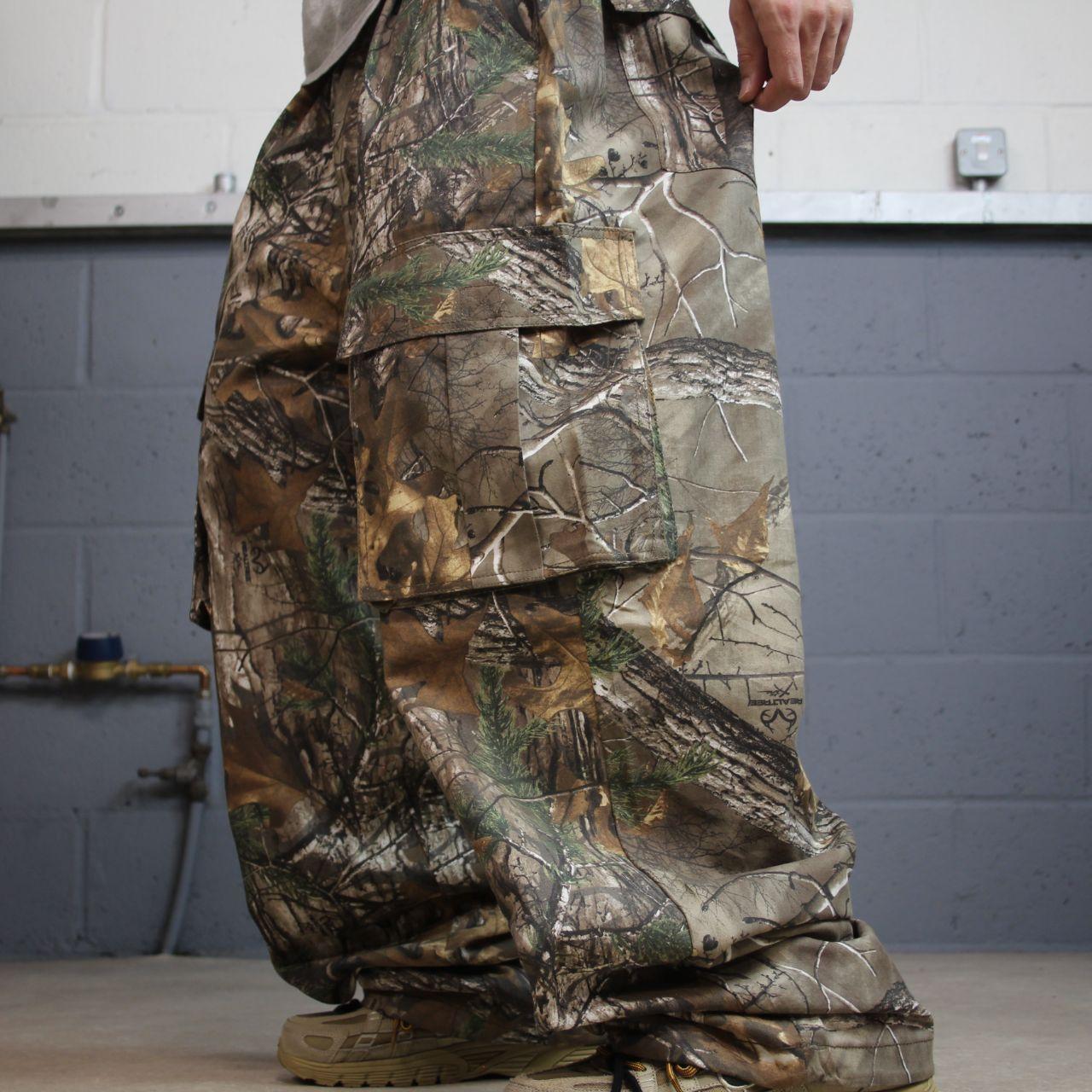 Realtree baggy camo cargo pants y2k khaki XXL Wide leg camouflage hunting pants
