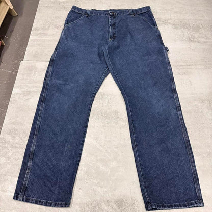 Blue loose Wrangler carpenter jeans W38 L32