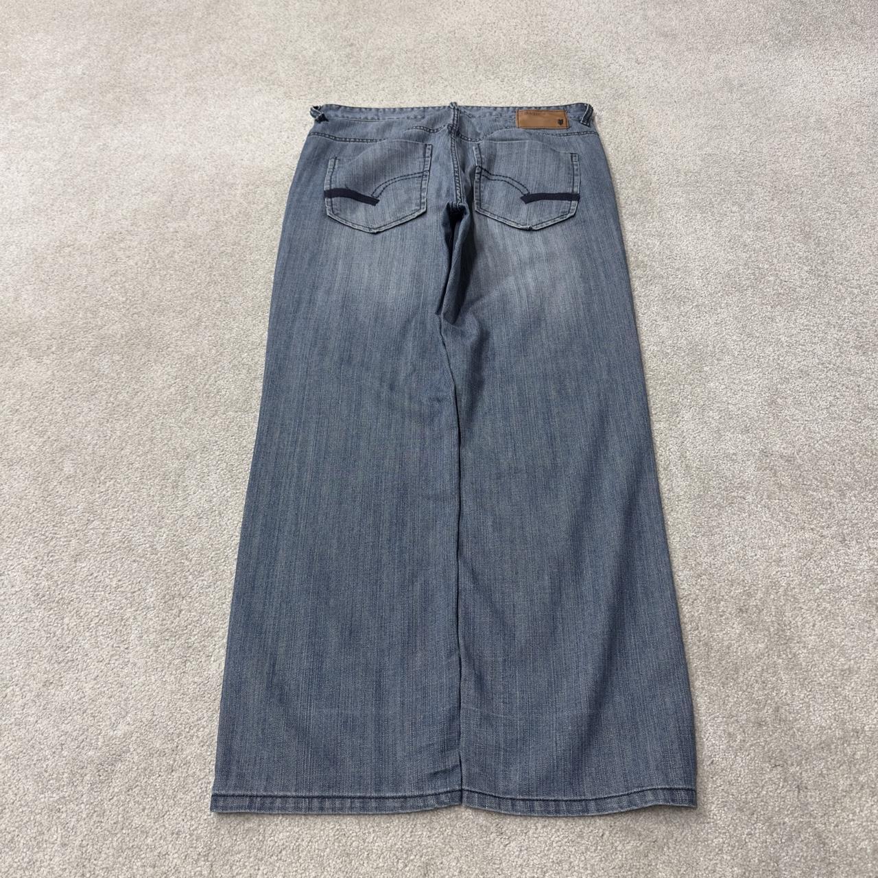 Ecko Unltd y2k embroidered jeans W38L33 blue Loose fit skater surf style jeans