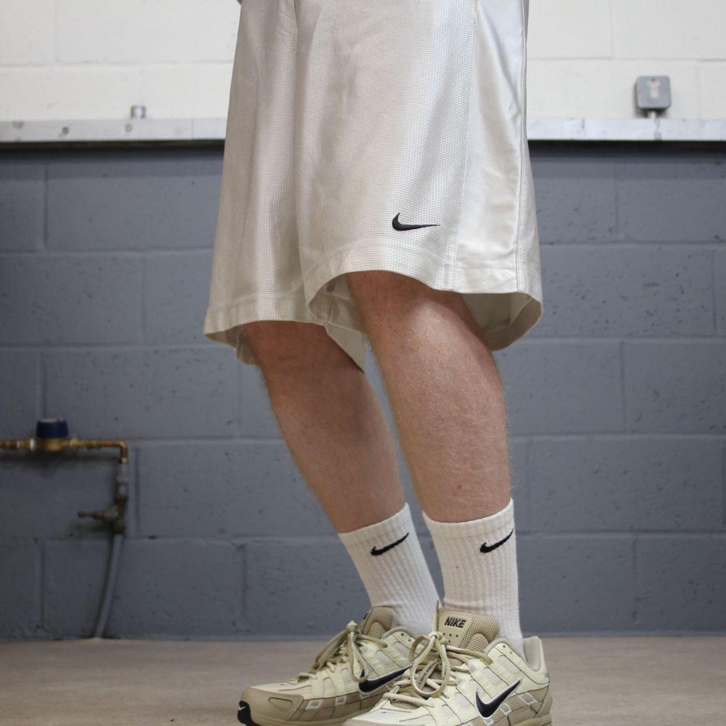 Nike Basketball sports shorts y2k white silver Casual style comfy loose floaty summer gym shorts