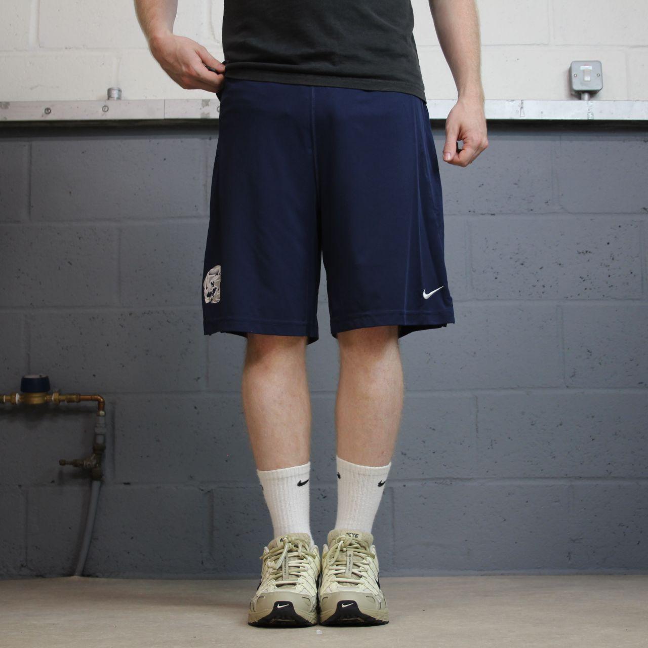 Nike sports shorts y2k navy Dri-Fit loose floaty summer gym shorts
