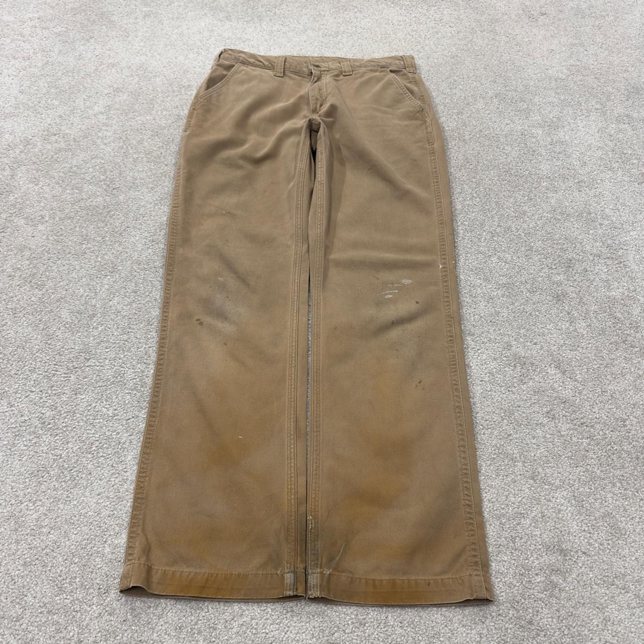 Vintage Carhartt carpenter pants y2k tan Straight leg skater style utility workwear