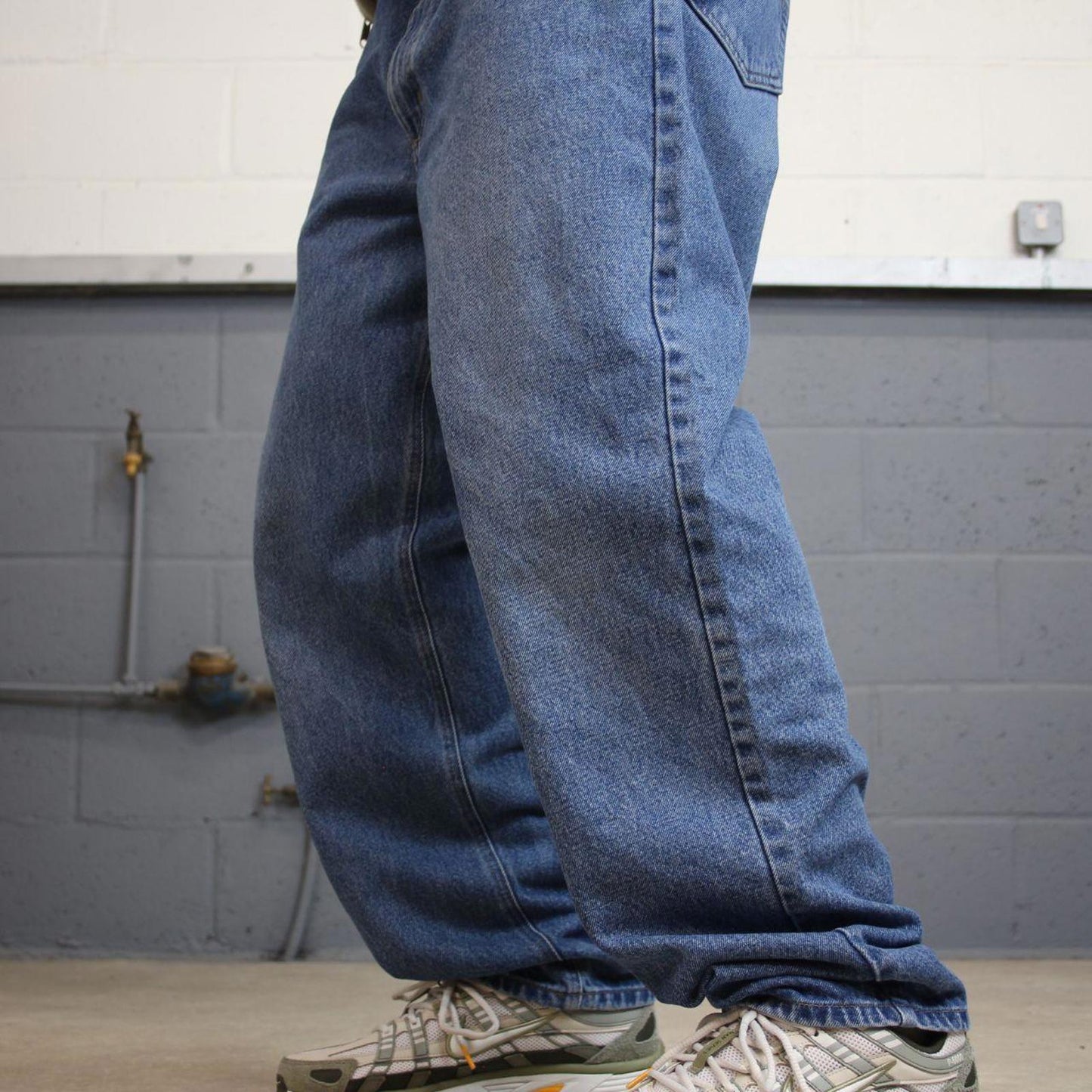 Vintage Carhartt jeans W40L32 blue loose relaxed fit denim 5 pocket 90s skater jeans 100% cotton