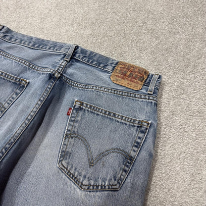 Levi’s 550 baggy jeans y2k W36L36 blue relaxed fit surf style pants red tab logo