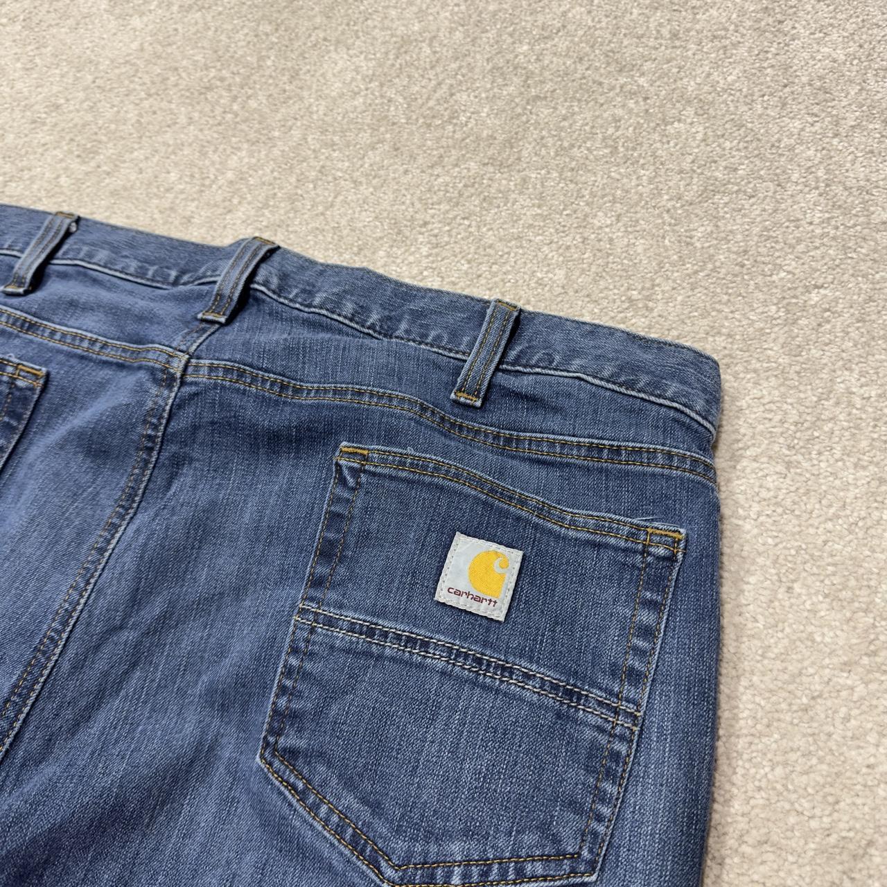 Y2K Carhartt straight leg jeans y2k W40L32 blue Relaxed fit 2000s style workwear jeans
