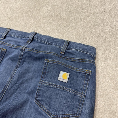Y2K Carhartt straight leg jeans y2k W40L32 blue Relaxed fit 2000s style workwear jeans