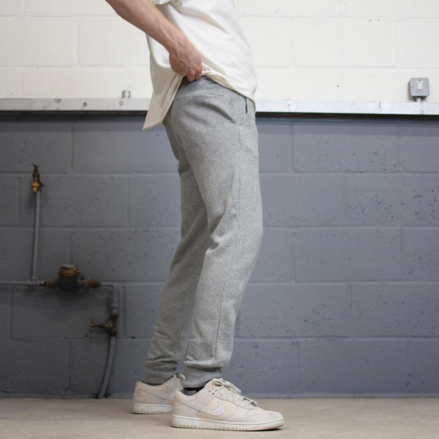 Y2k Grey Puma joggers S gym comfy sweatpants drawstring waist