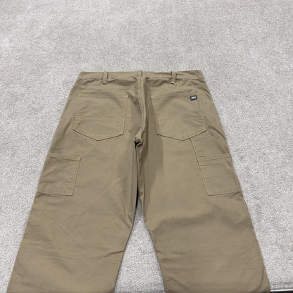 Y2K Berne carpenter jeans loose straight beige Straight leg skater style work cargos