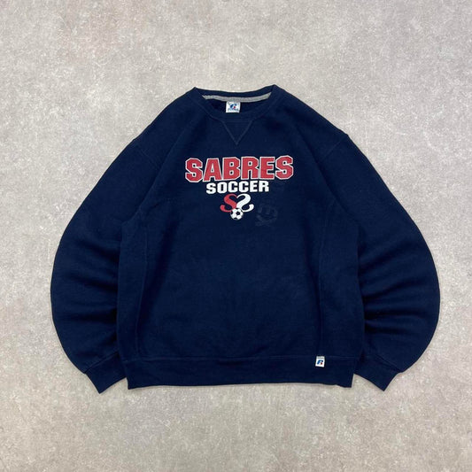 Navy vintage Russell sweatshirt M