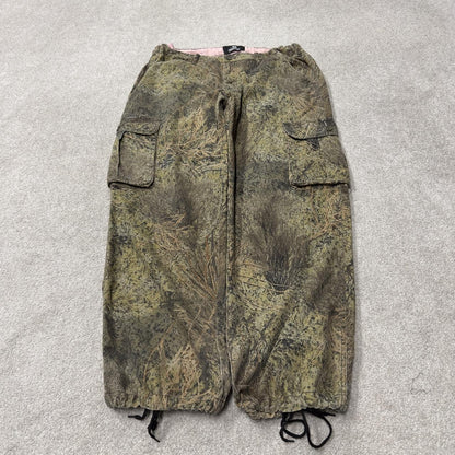 Women’s Mossy oak baggy camo cargo utility pants Y2K khaki outdoors hunting utility trousers