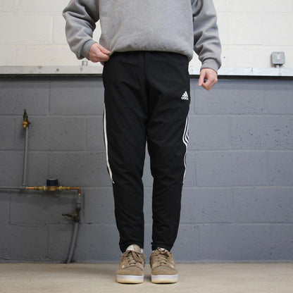 Y2k Adidas tracksuit bottoms M 00s style sportswear joggers mesh unlined track pants logo trackies