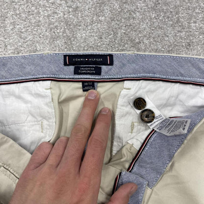 Tommy Hilfiger chino pants summer beige Loose smart casual chino trousers