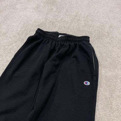 Champion sweatpants black cuffed joggers Slim embroidered tracksuit bottoms