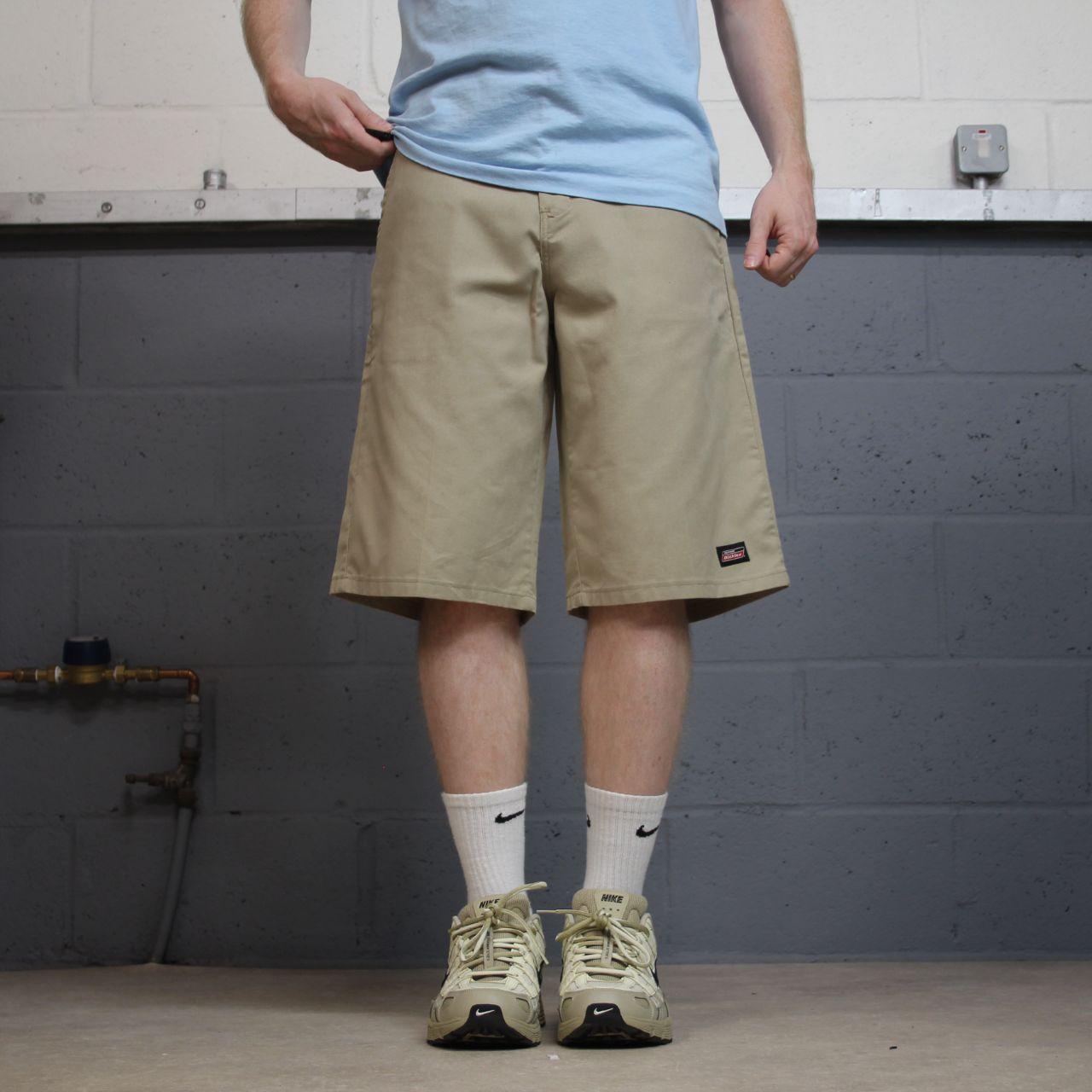 Dickies carpenter chino shorts long leg khaki Chino style skater shorts loose leg festival