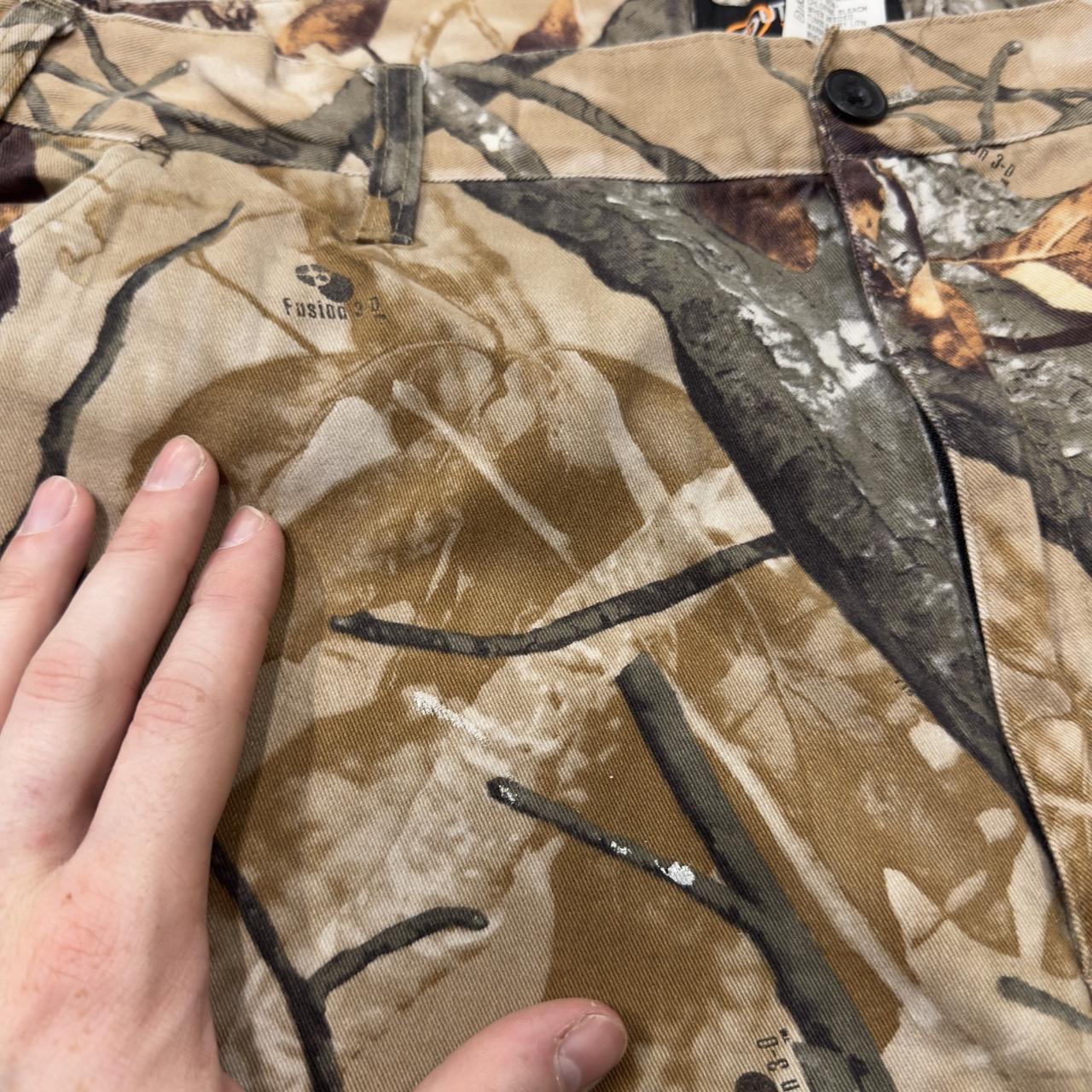 Vintage baggy camo cargo pants khaki Loose Outfitters Ridge camouflage Y2K hunting style trousers