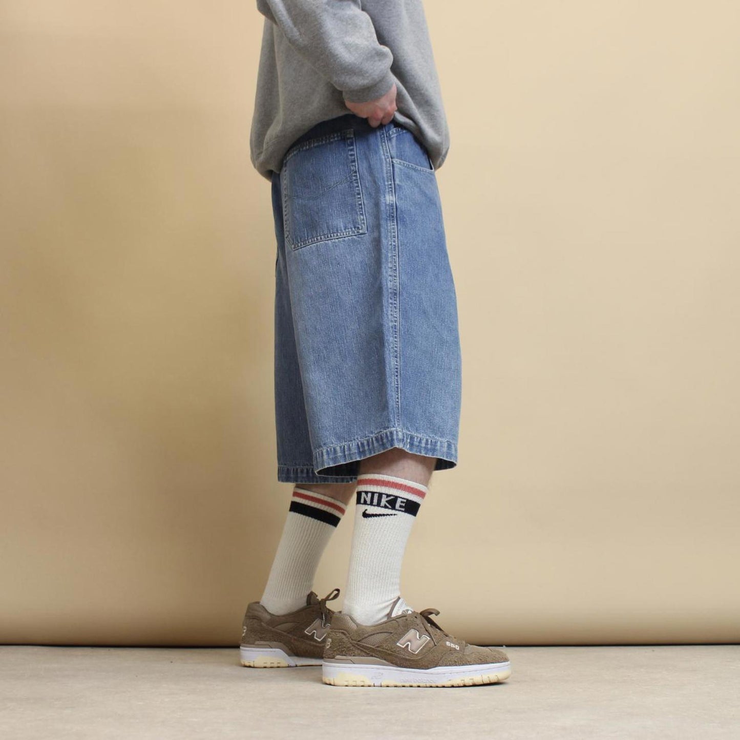 Blue baggy Karl Kani carpenter shorts W36