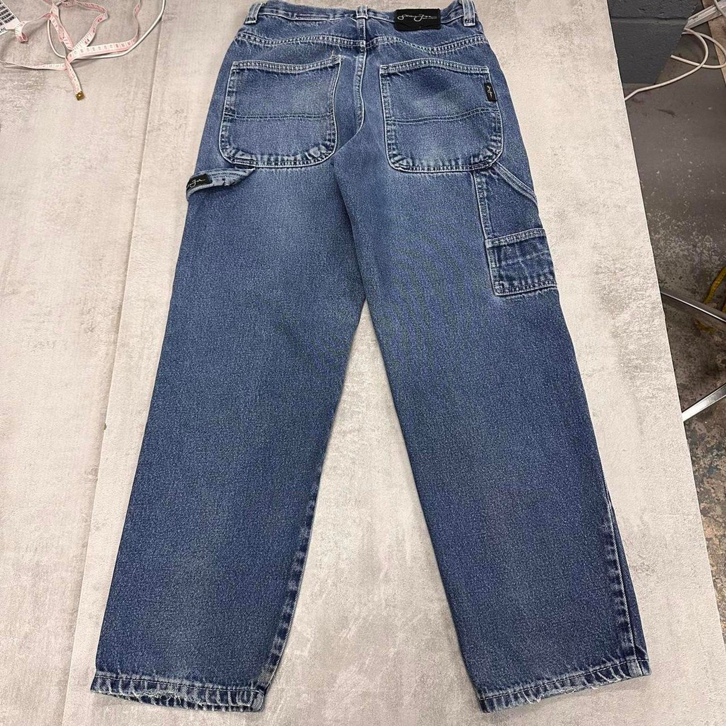 Sean John carpenter skate jeans W30 L31 blue loose denim skater cargos