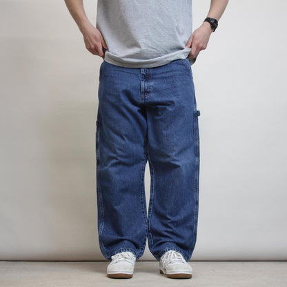 Wrangler carpenter jeans W38 L29 blue baggy denim y2k skater cargos patch logo