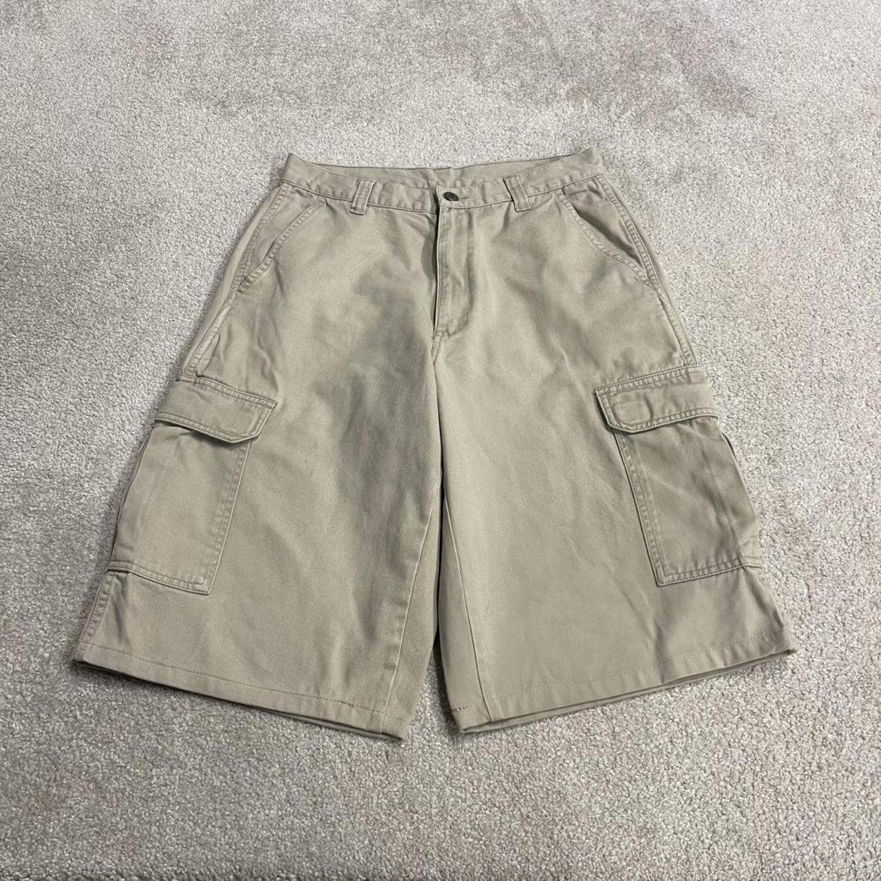 Dickies carpenter chino shorts beige Long chino skater / surf shorts loose festival