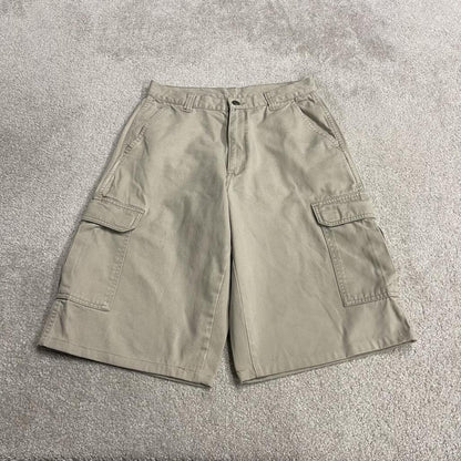 Dickies carpenter chino shorts beige Long chino skater / surf shorts loose festival