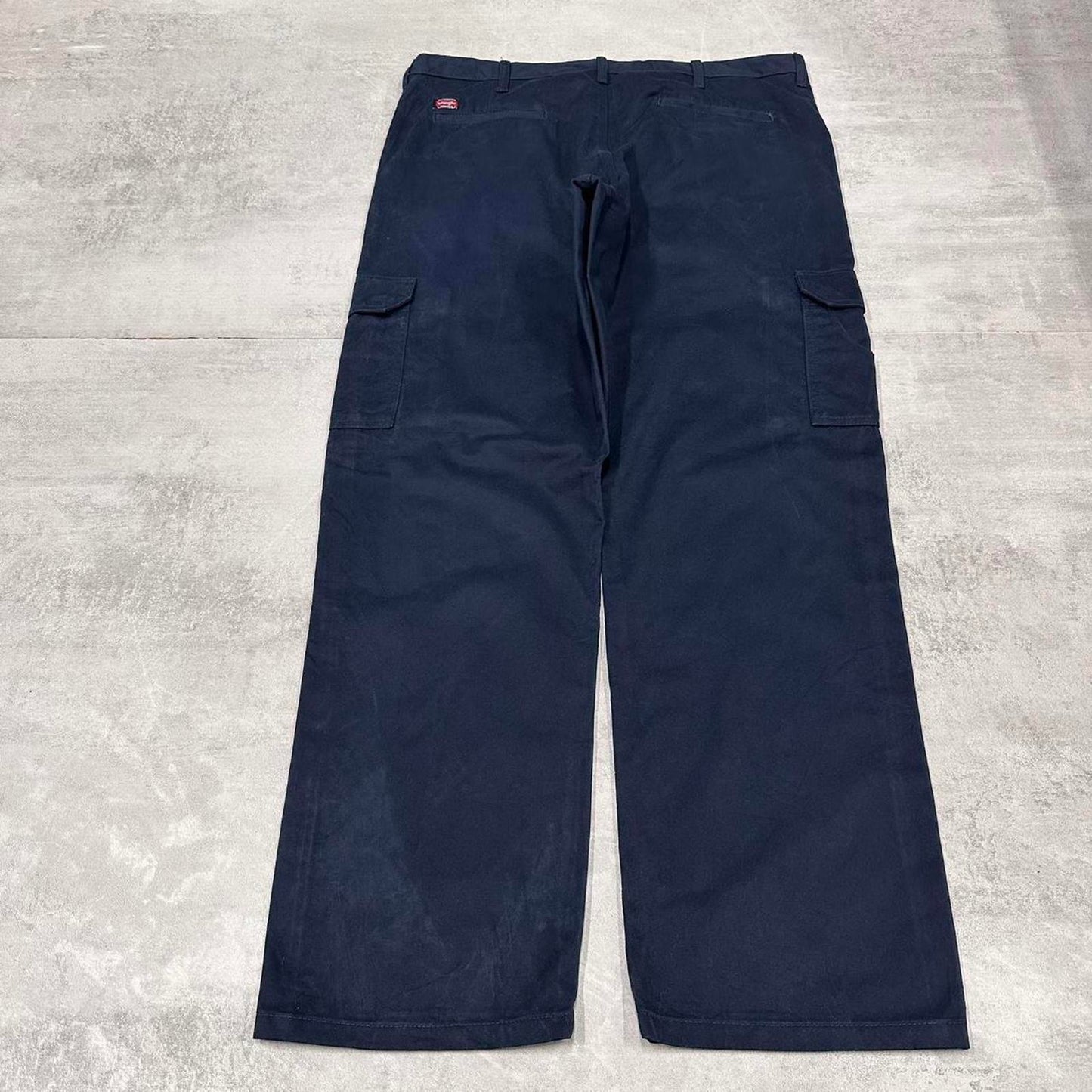 Baggy Navy Wrangler carpenter pants W38L32