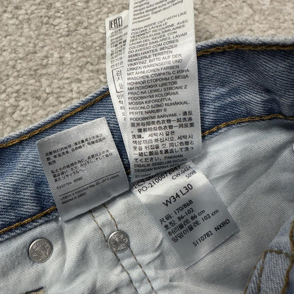 Levi’s 550 jeans y2k W34L30 blue loose straight leg skate style pants red tab logo