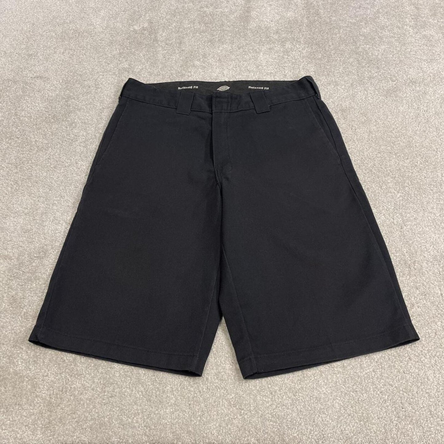 Baggy Dickies chino shorts carpenter black Chino style skater shorts long wide leg festival
