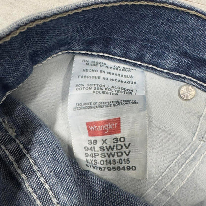 Blue Wrangler carpenter jeans W38L30 loose cargo skater style jeans