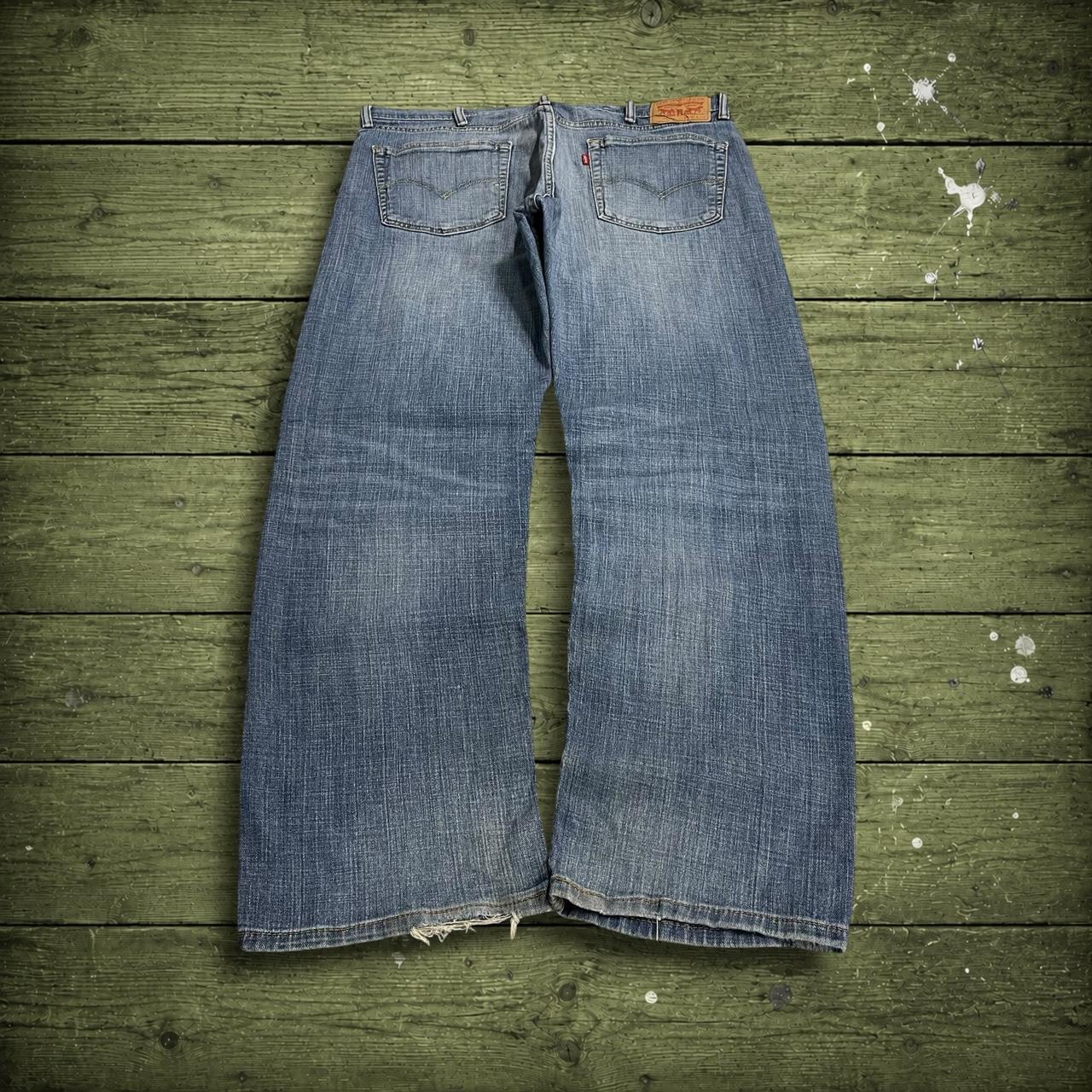 Levi's 505 straight fit jeans y2k blue Regular straight leg denim pants red tab logo