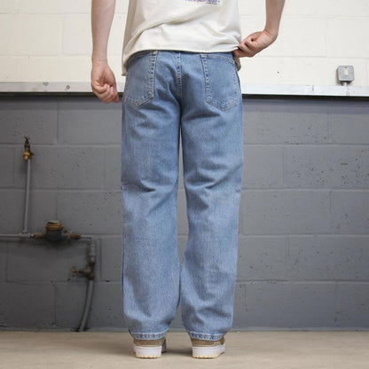 Vintage Wrangler jeans W36L29 blue Wrangler 5 pocket jeans waist patch