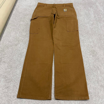 Vintage Carhartt carpenter jeans tan W32L30 90s skater style canvas cargos