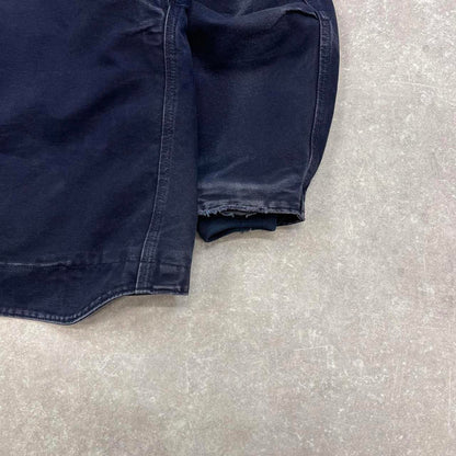 Vintage navy Carhartt Ridge jacket XL sherpa lined canvas over coat