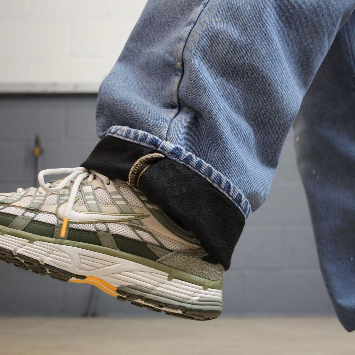 Y2K baggy Carhartt denim jeans blue Loose fleece lined skate style workwear pants