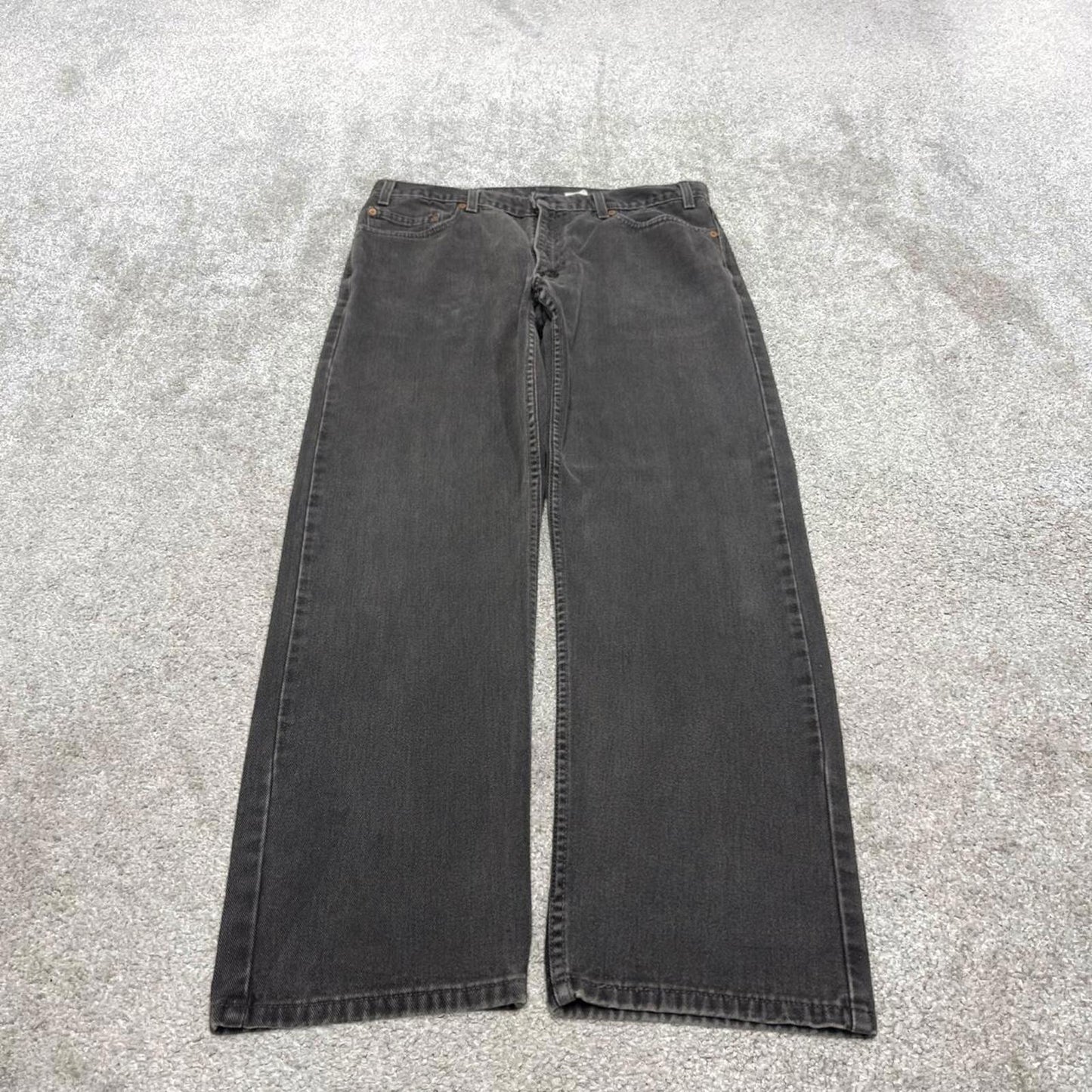 Vintage y2k Levis 505 jeans black Casual style 5 pocket loose straight leg denim pants