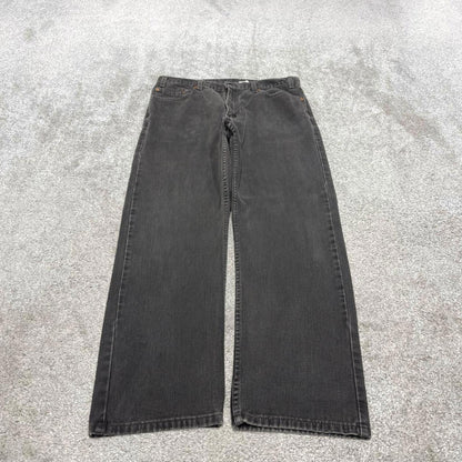 Vintage y2k Levis 505 jeans black Casual style 5 pocket loose straight leg denim pants