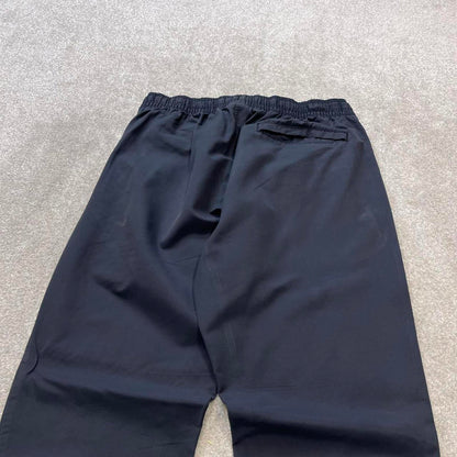 Dark Grey Nike trackies Medium y2k style joggers embroidered Swoosh logo track pants