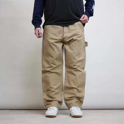 Wrangler carpenter trousers W38L30 tan loose cargo skater trousers