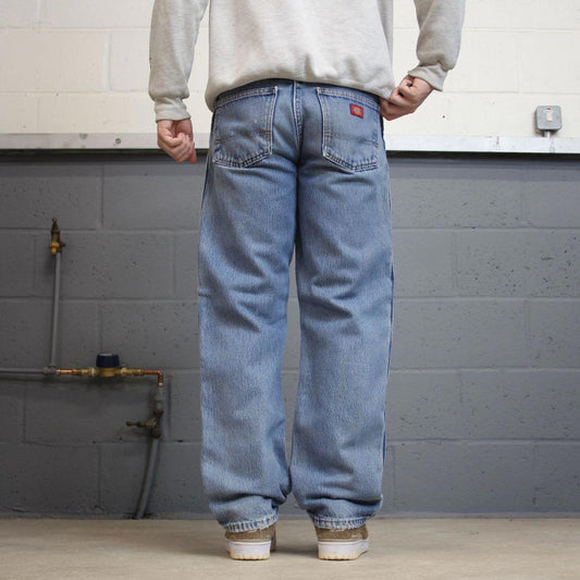 Vintage 90s Dickies workwear jeans W32L32 thick denim y2k skater style winter outdoors distressed